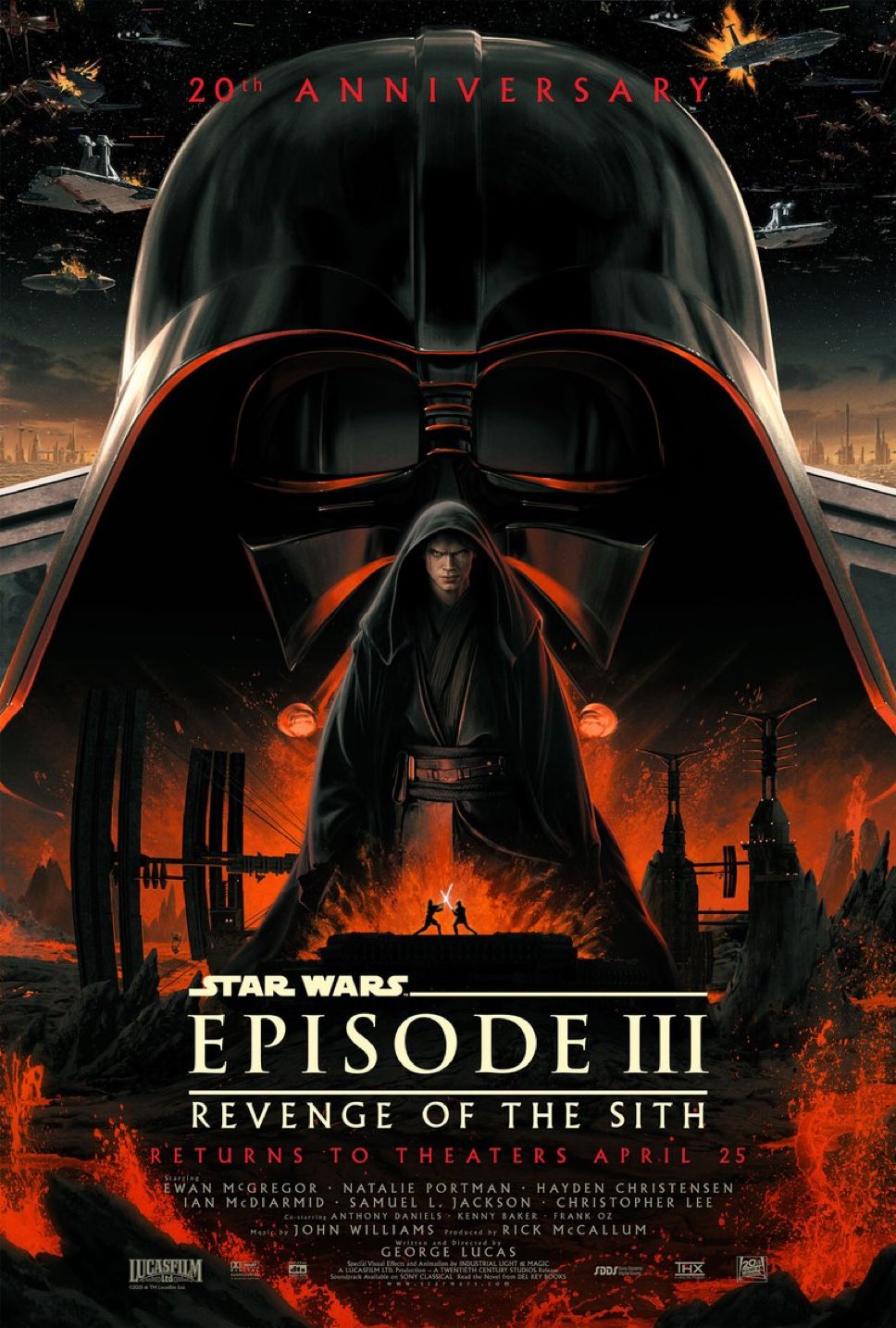 star wars revenge sith returning theaters poster