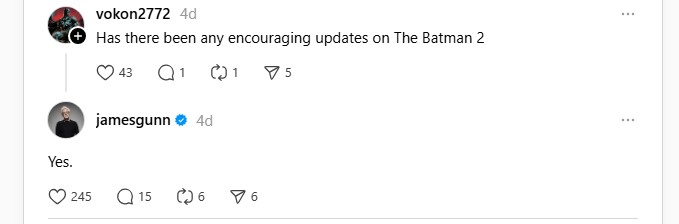 batman 2 james gunn batman 2 james gunn