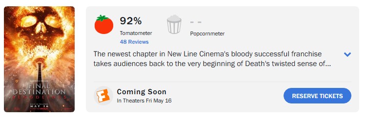 final desination bloodlines rotten tomatoes