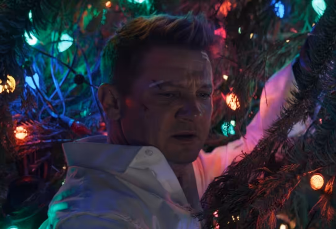 hawkeye christmas tree scene