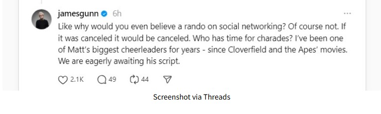 james gunn batman 2 canceled james gunn batman 2 canceled