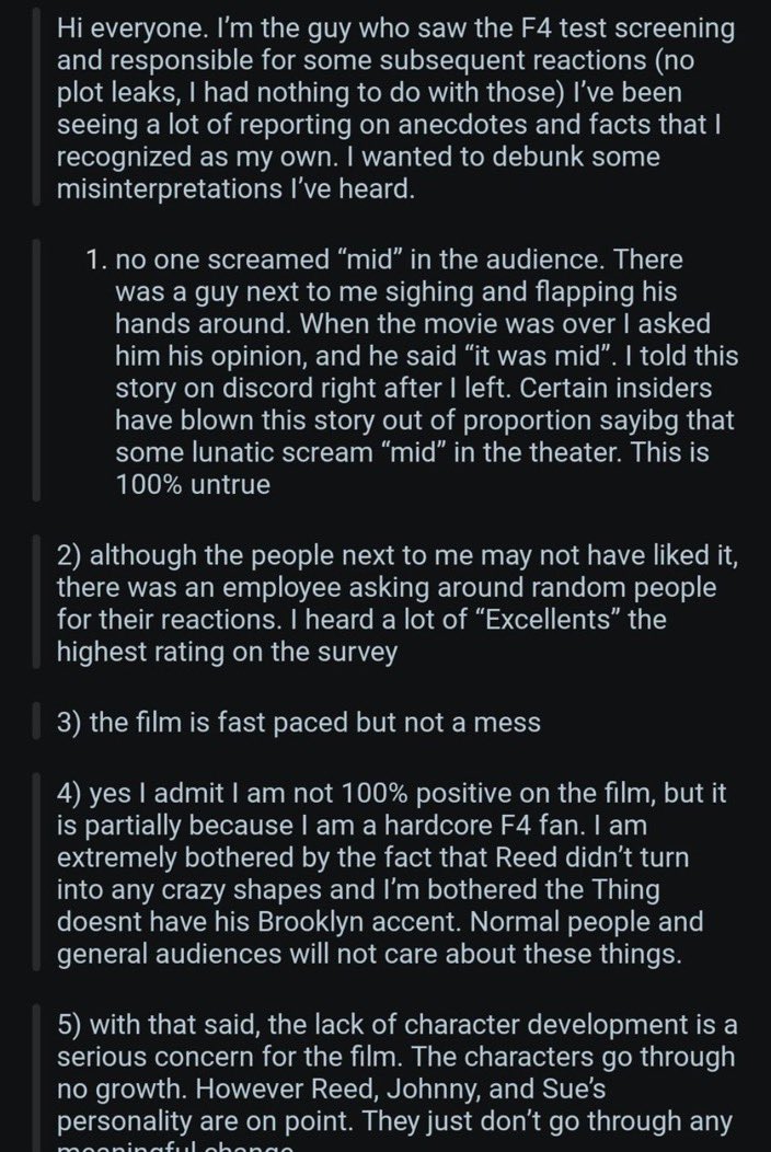 fantastic four comments