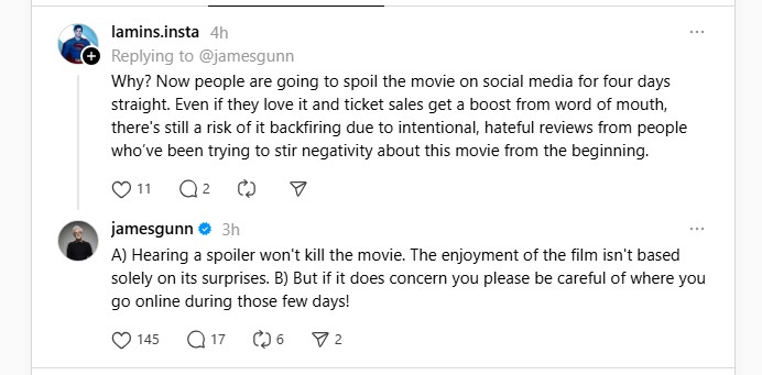 james gunn superman early screening spoilers james gunn superman early screening spoilers