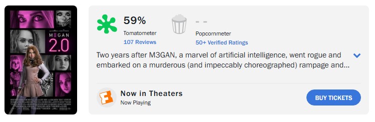 megan 2 0 rotten tomatoes score