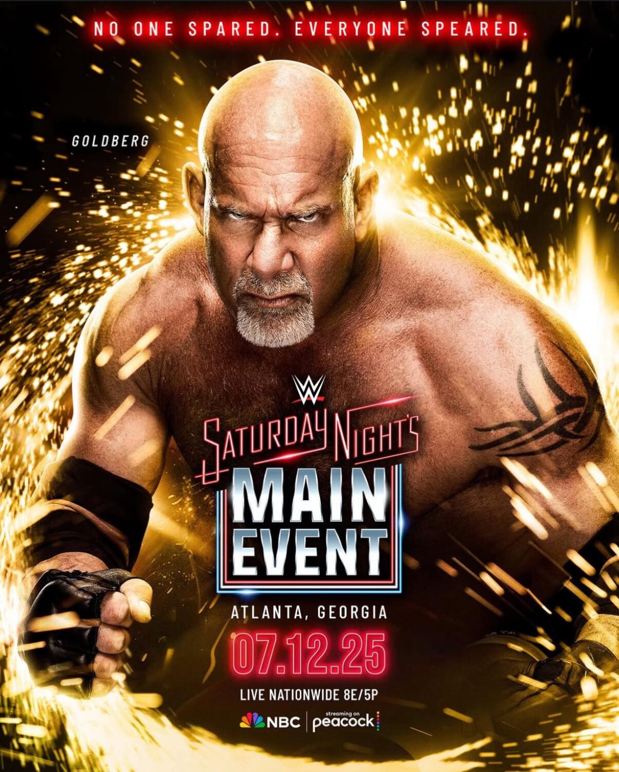 wwe goldberg poster saturday nights main event wwe goldberg poster saturday nights main event