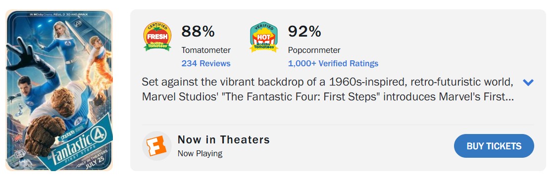 fantastic four rotten tomatoes fantastic four rotten tomatoes