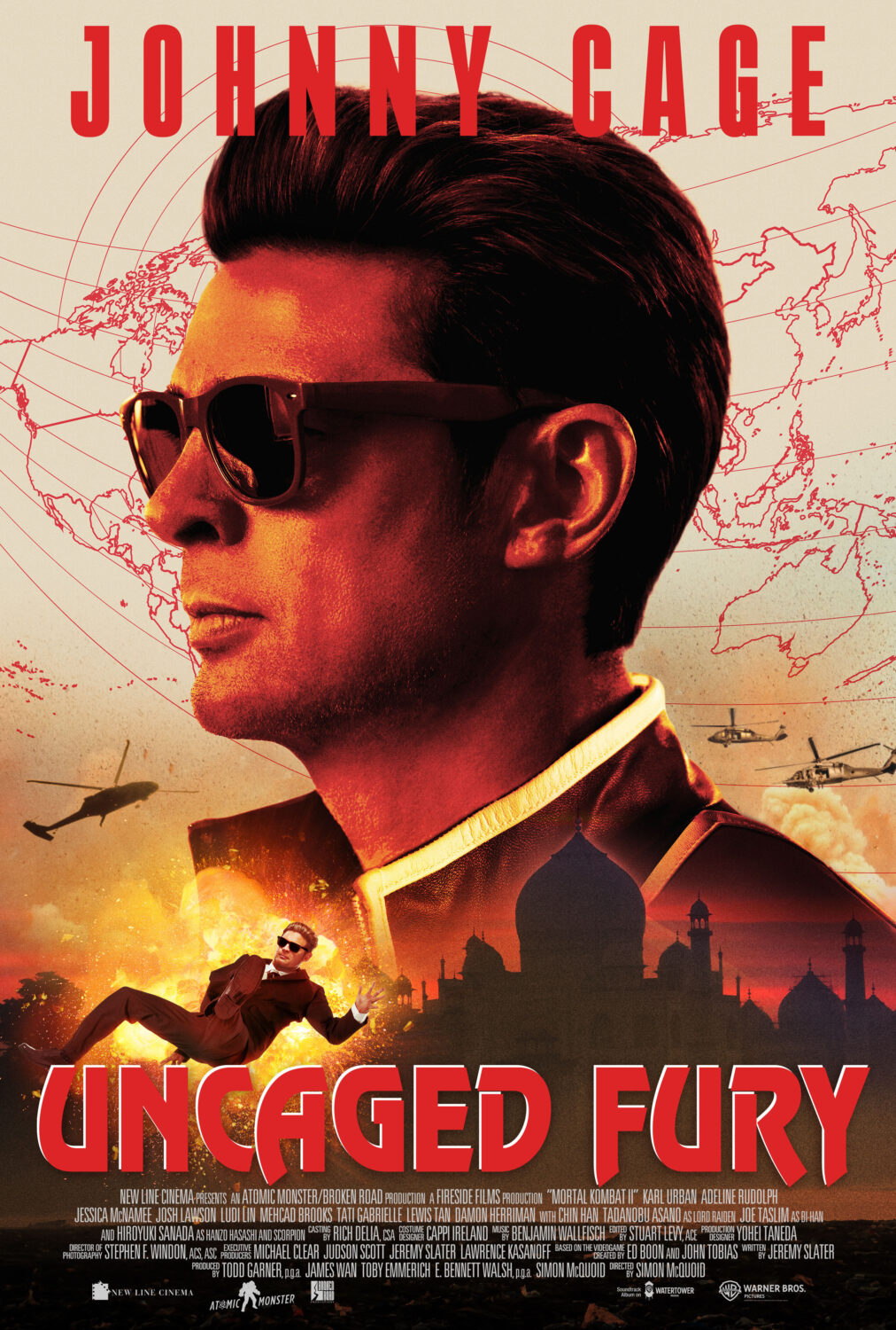 johnny cage uncaged fury poster johnny cage uncaged fury poster