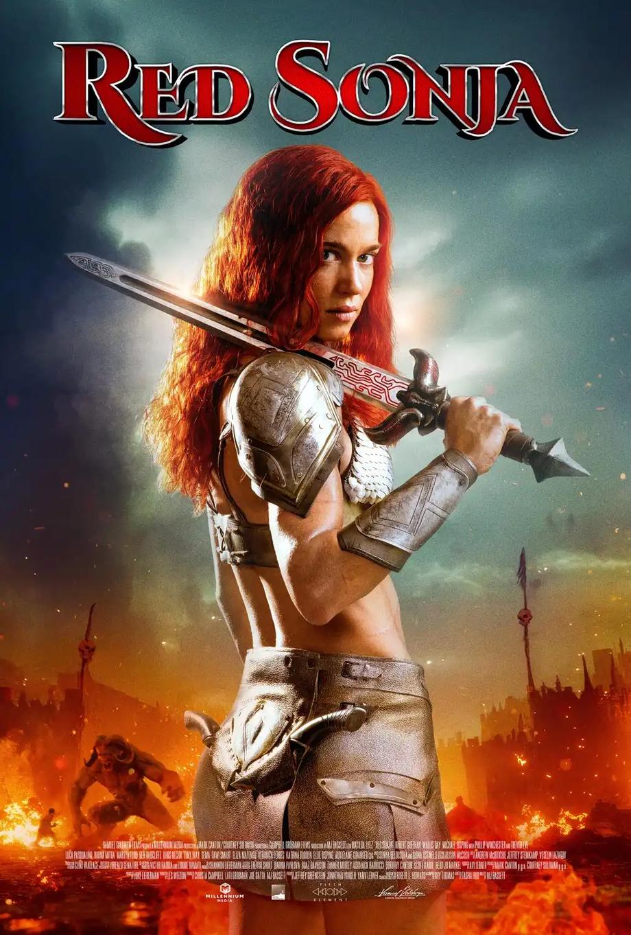 red sonja movie poster