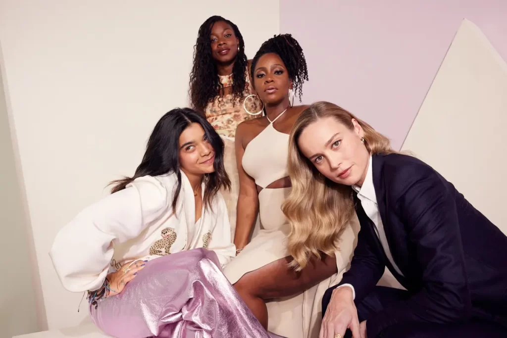 the marvels d23 expo imdb 007 Brie Larson Teyonah Parris Iman Vellani Nia DaCosta The Marvels