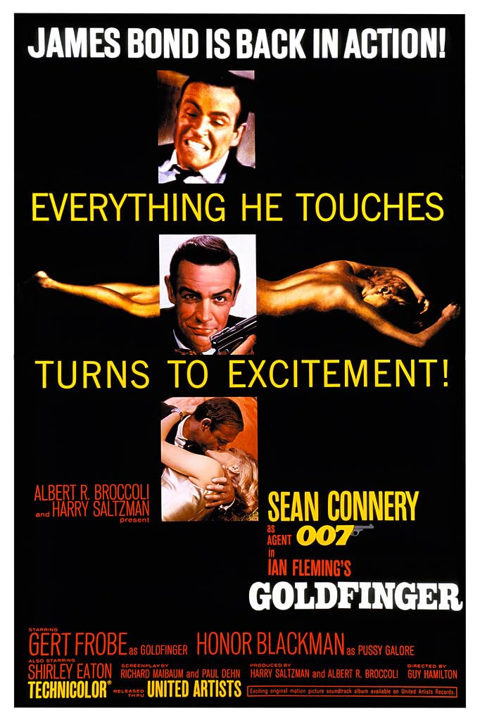 james bond goldfinger poster