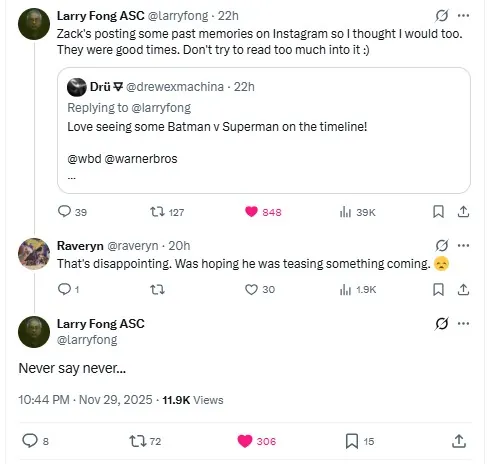 larry fong snyderverse never say never