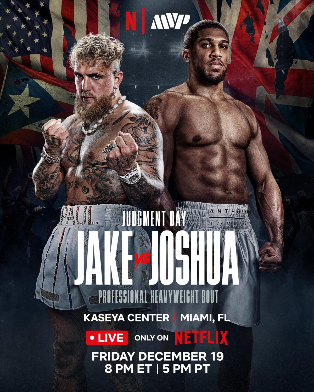 netflix jake paul vs joshua poster