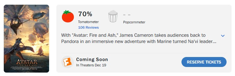 avatar fire ash rotten tomatoes