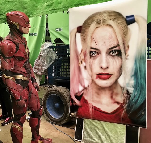 ezra miller the flash harley quinn