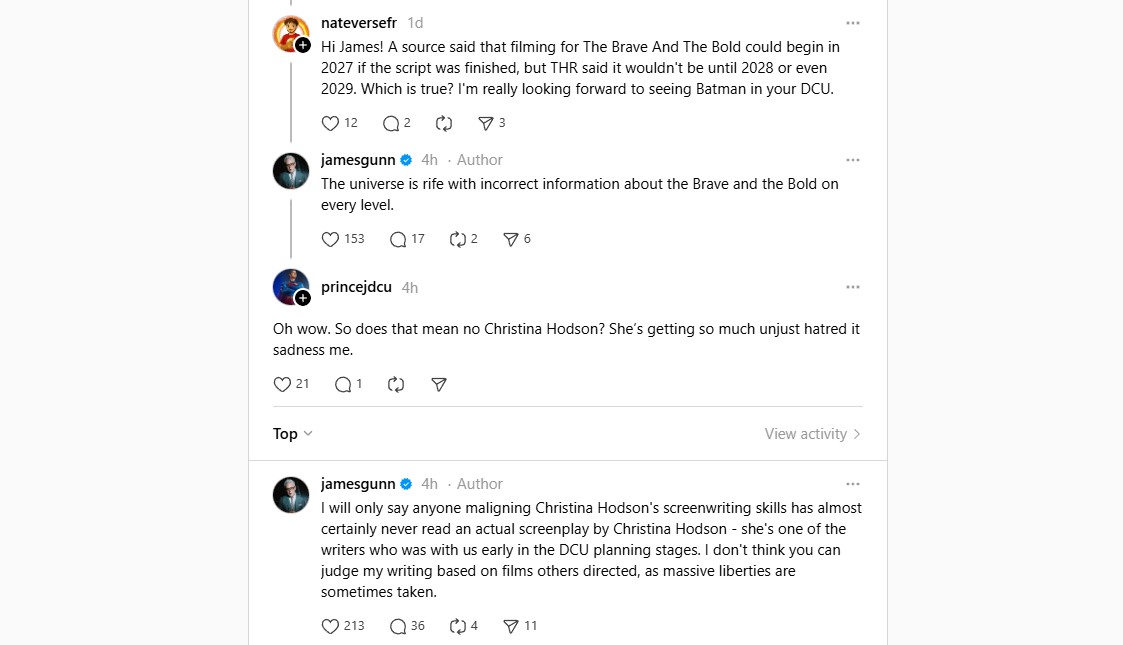 james gunn defends christina hodson.webp