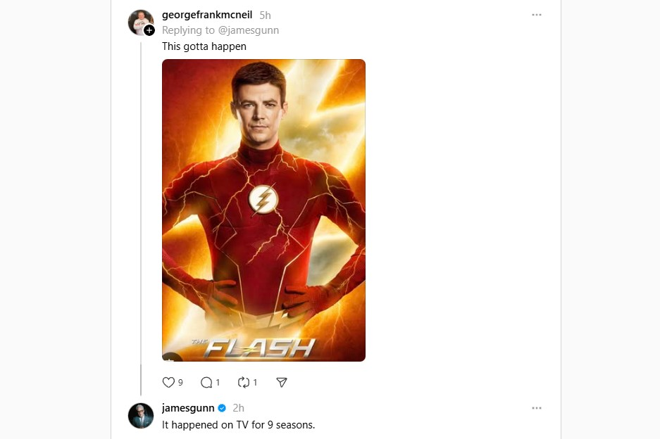 james gunn flash grant gustin
