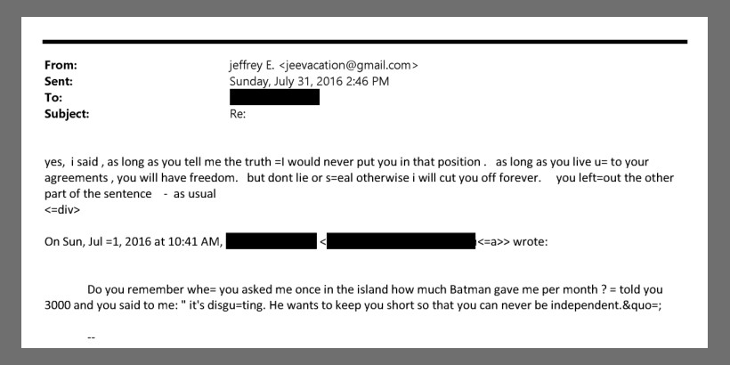 epstein batman email