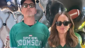 Robert Downey Jr. Celebrates Super Bowl In Avengers: Doomsday Jersey