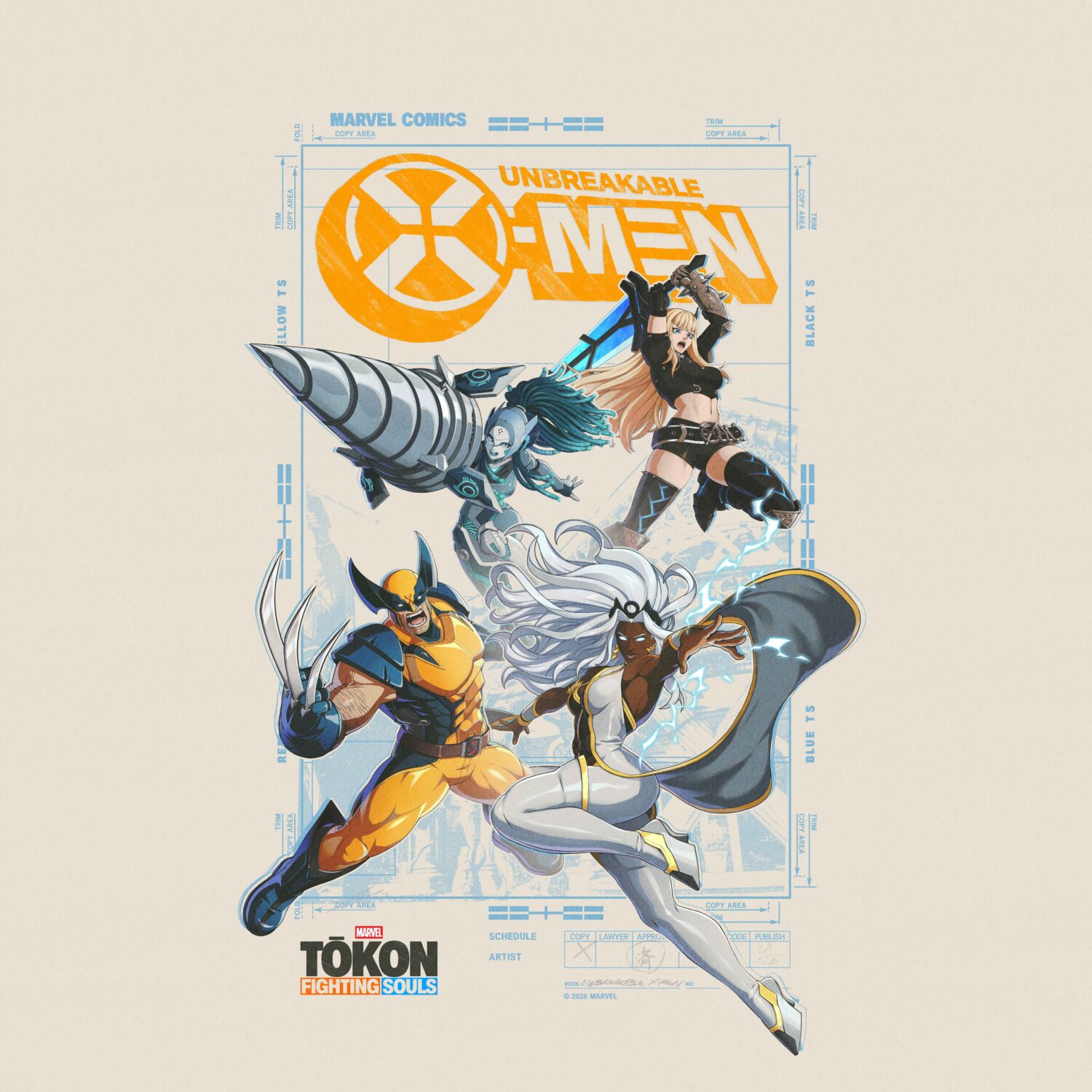 unbreakable x men team poster