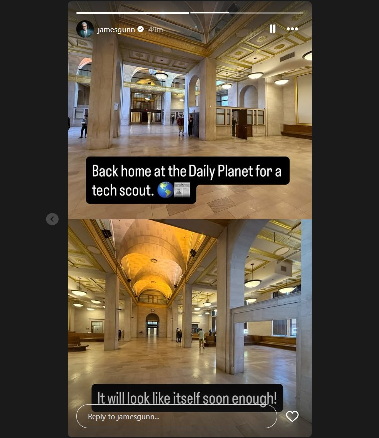 james gunn man tomorrow pre production