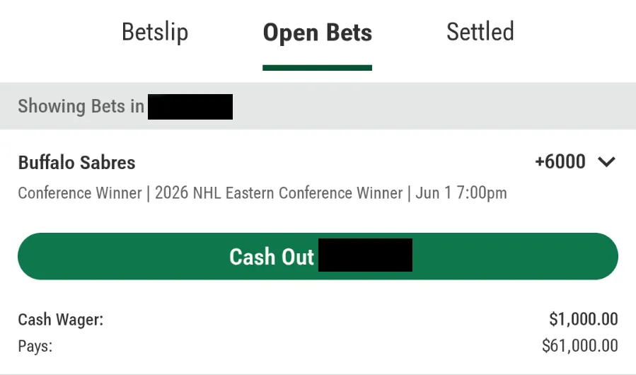 buffalo sabres stanley cup finals bet