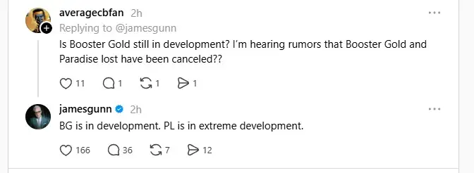 james gunn booster gold paradise lost threads