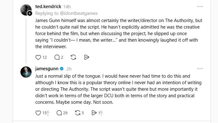 james gunn the authority threads