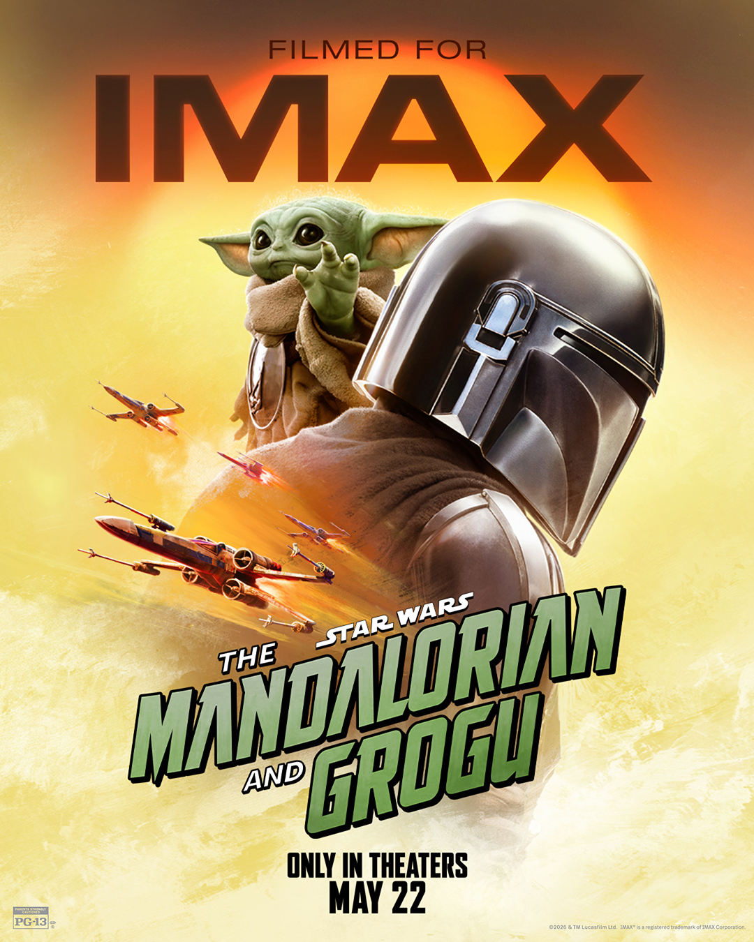 mandalorian grogu imax poster