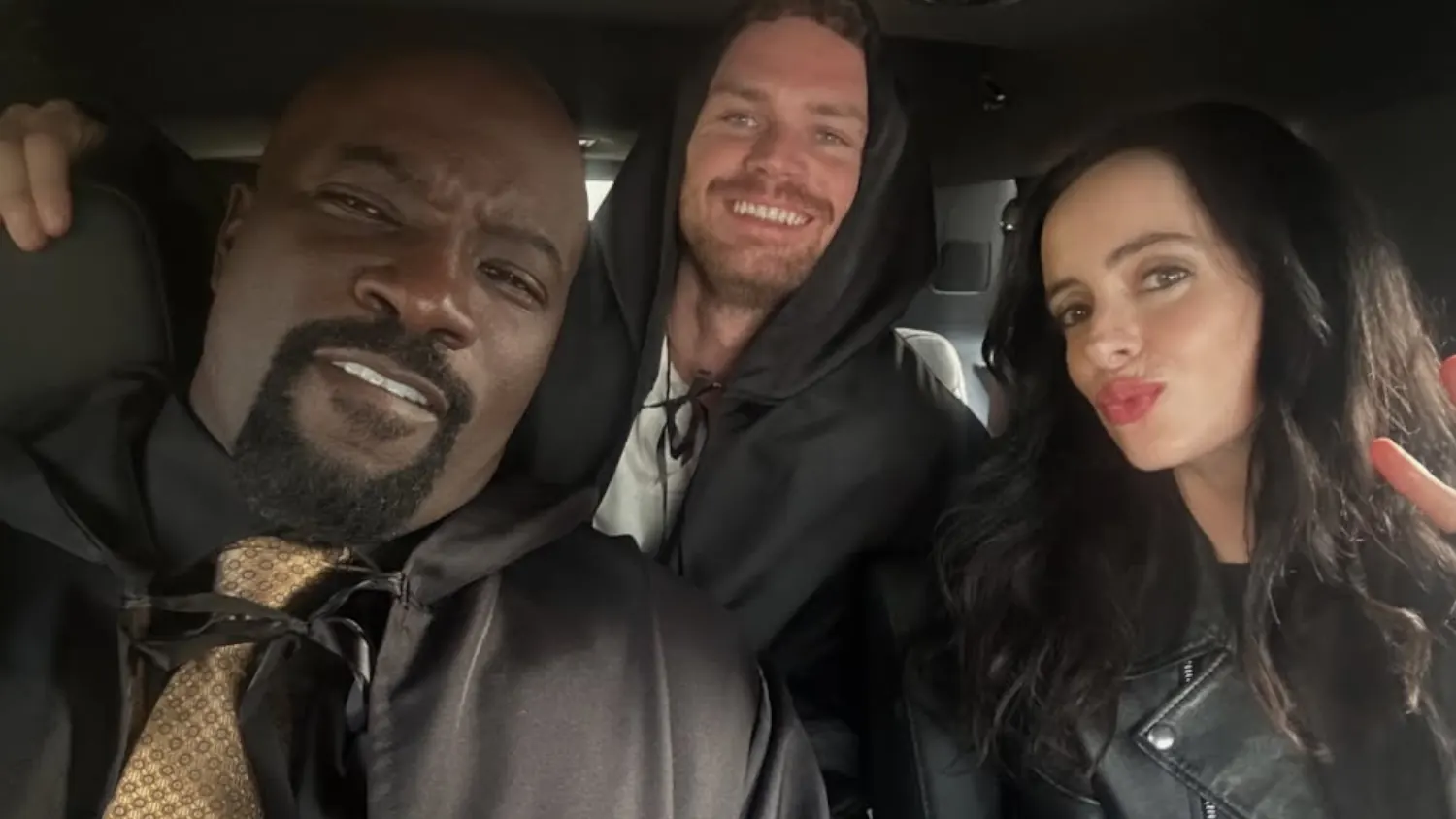 Mike Colter Shares Images With Krysten Ritter And Finn Jones As Heroes For Hire Rumor Heats Up