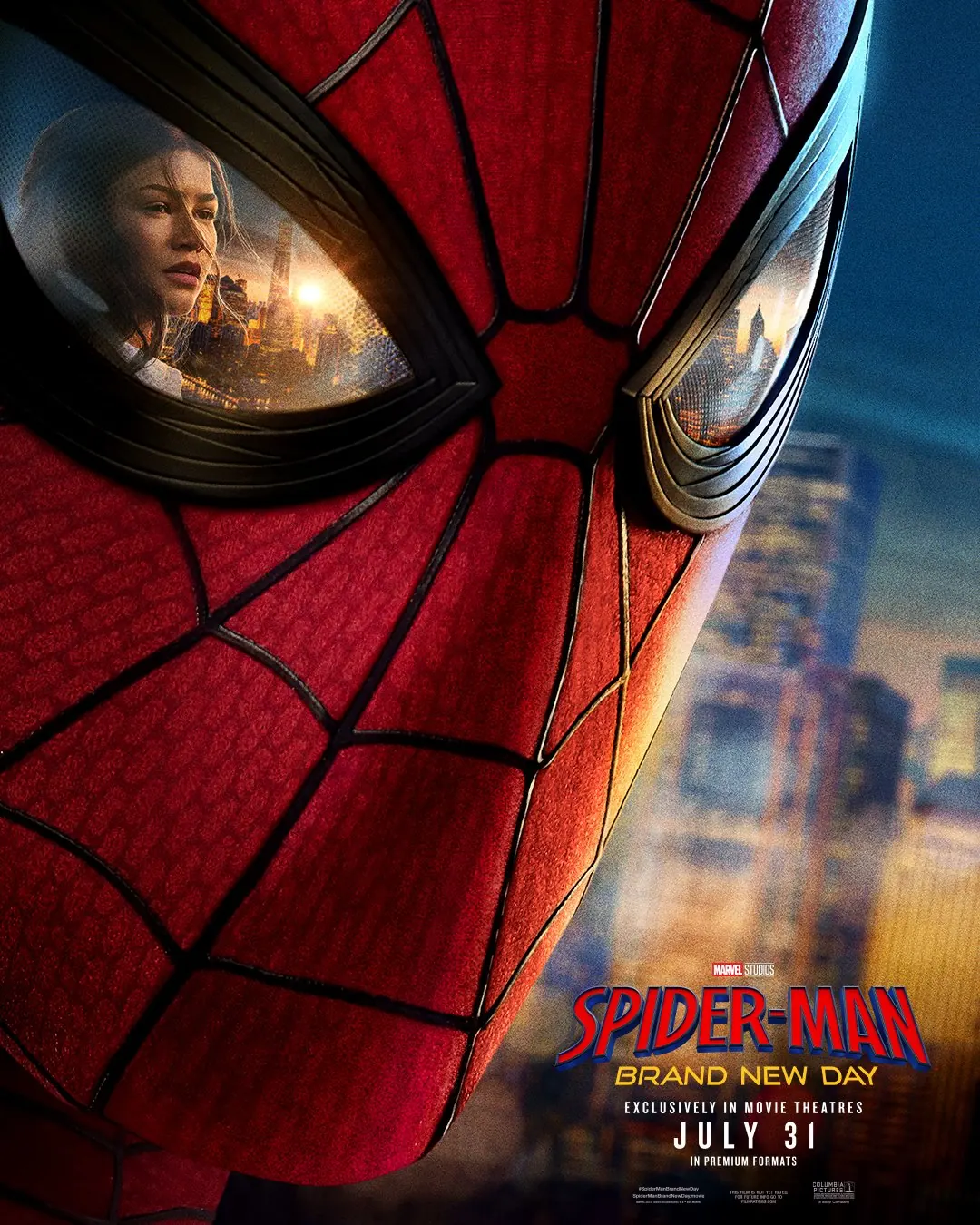 spider man brand new day cinemacon poster zendaya