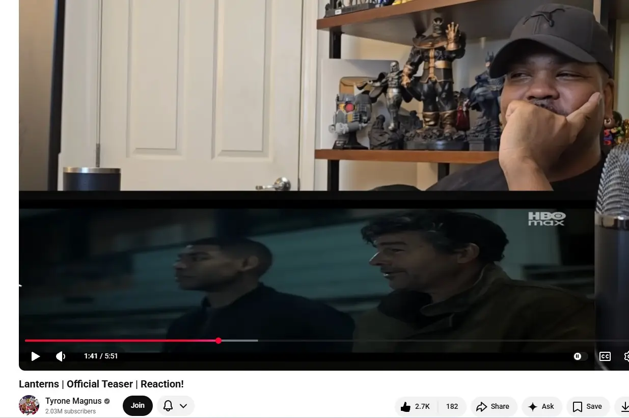 tyrone magnus lanterns trailer reaction screenshot