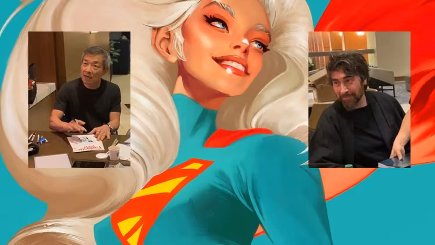 Jim Lee Spotted Signing Supergirl Covers With Alexander Lozano At MegaCon Hotel