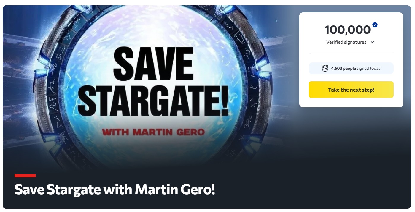 Save Stargate Petition 100k Signatures
