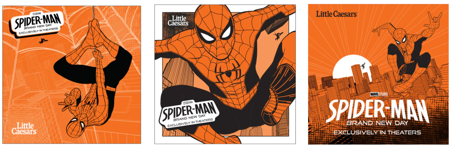 Spider Man Brand New Day Little Caesars Boxes