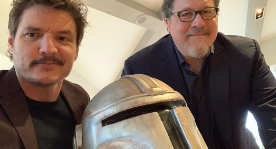 Star Wars Pedro Pascal and Jon Favreau